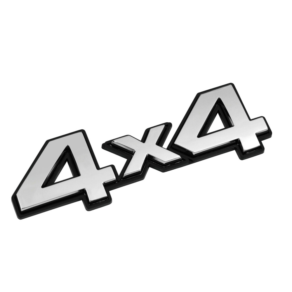 Chrome 3D emblem – 4×4