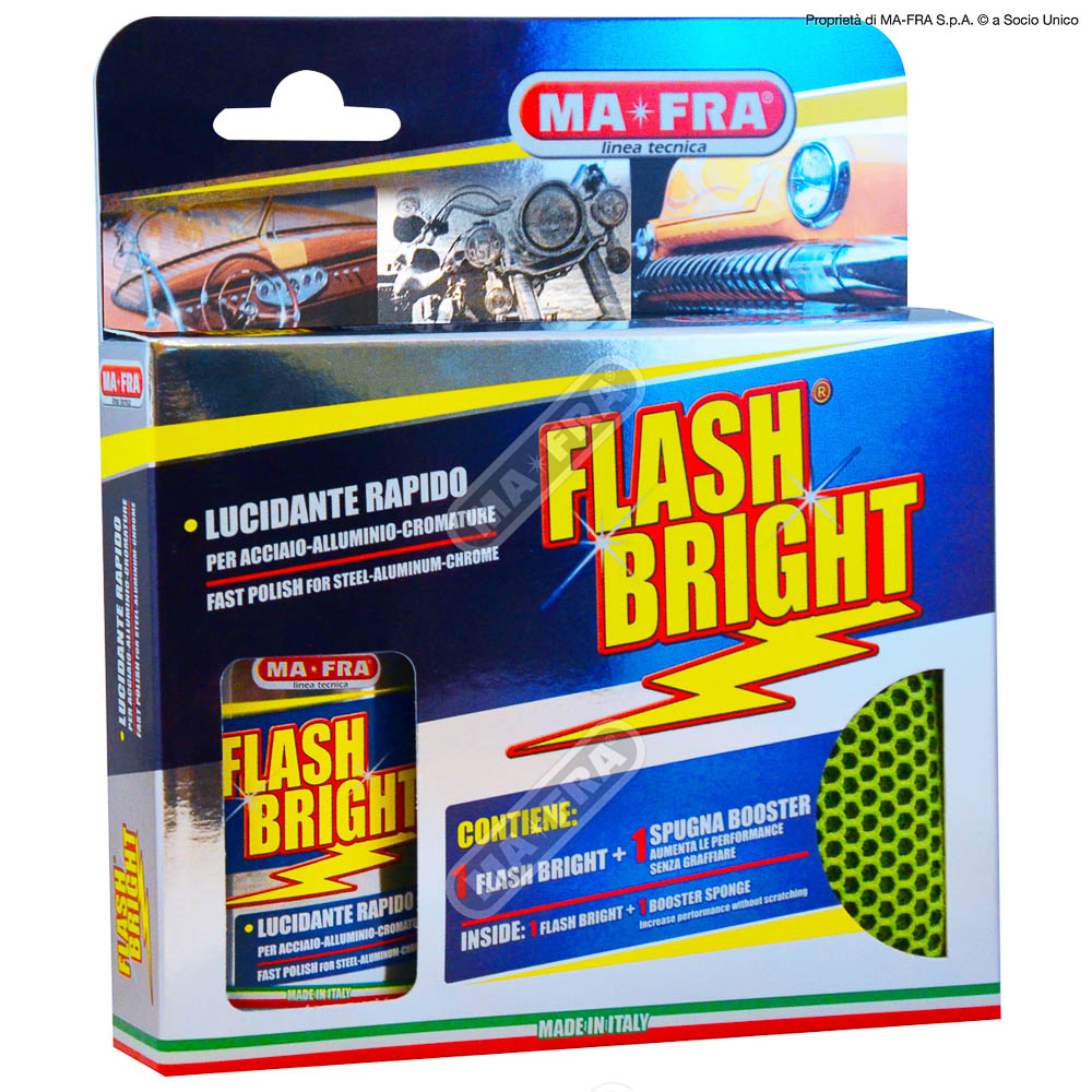 MAFRA Flash Bright Kit – Polish for steel and chrome plating