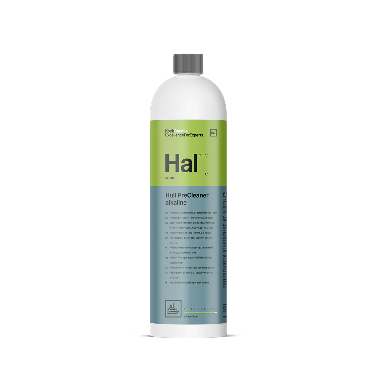 KOCH CHEMIE Alkaline pre-cleaner for boat hull and deck.