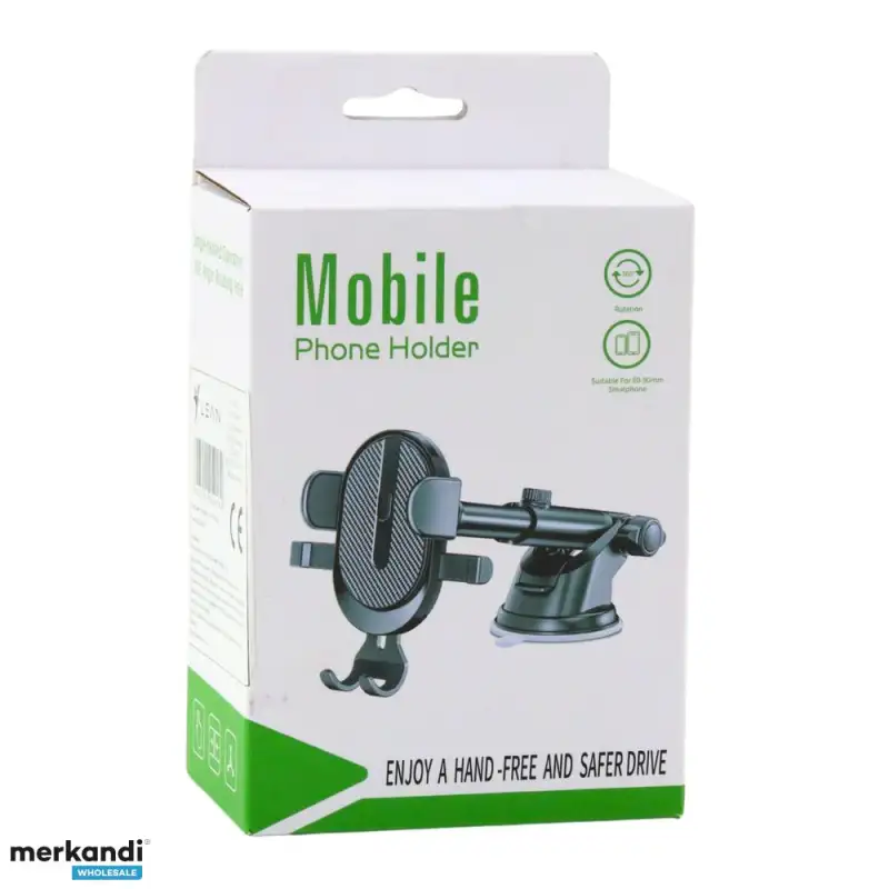 Suction cup phone holder for window and adjustable dashboard