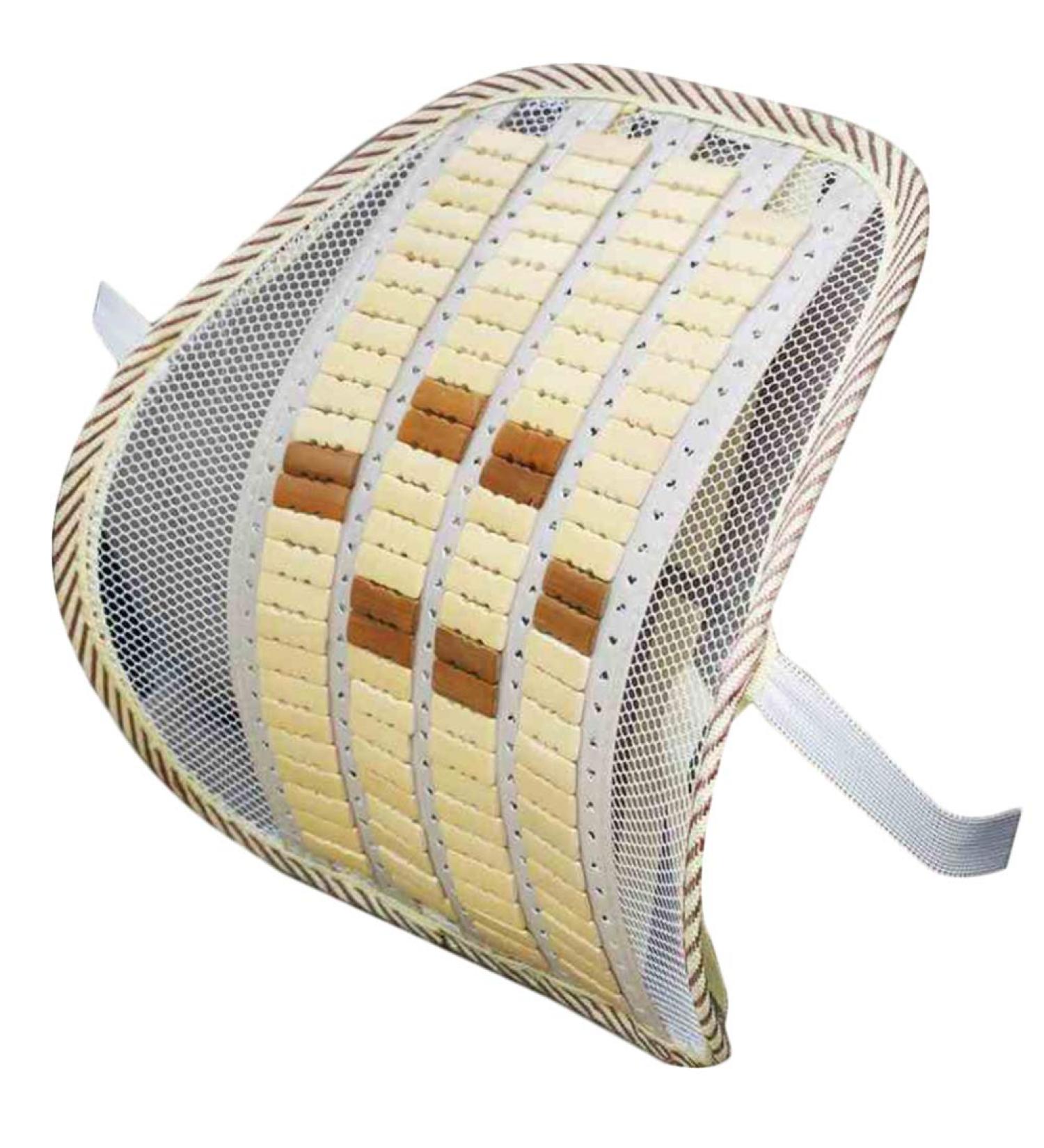Lumbar support cushion for car seat and chair