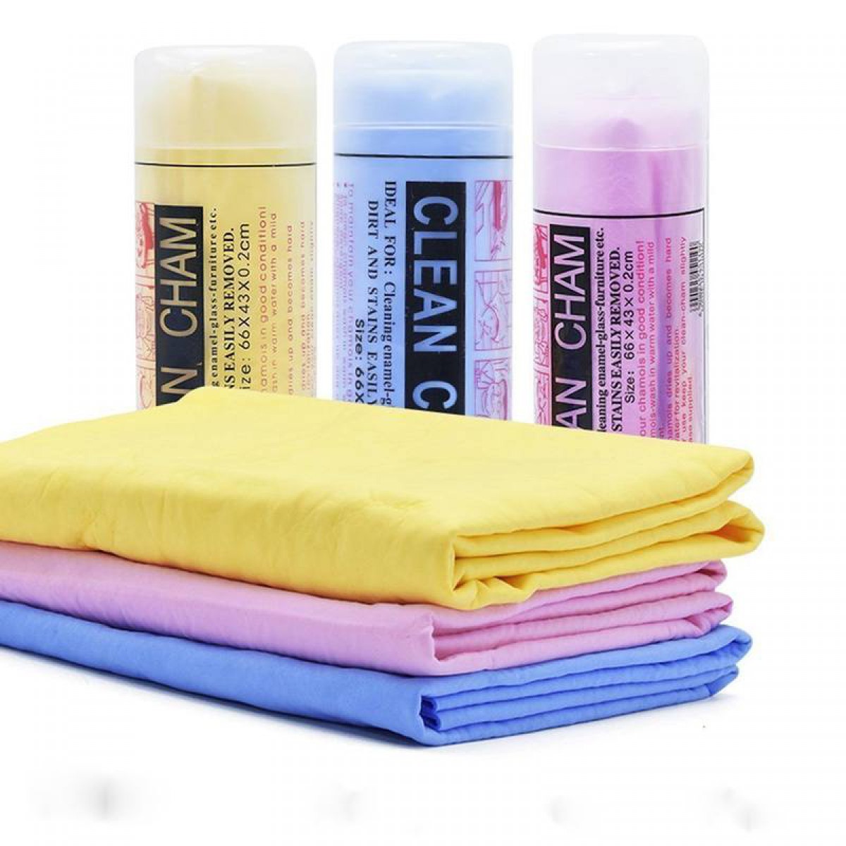 Clean Cham synthetic chamois, highly absorbent fabric