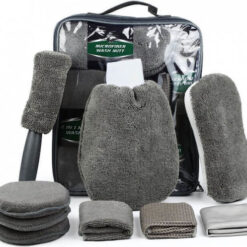 Kit lavage auto 9 piéces microfibre