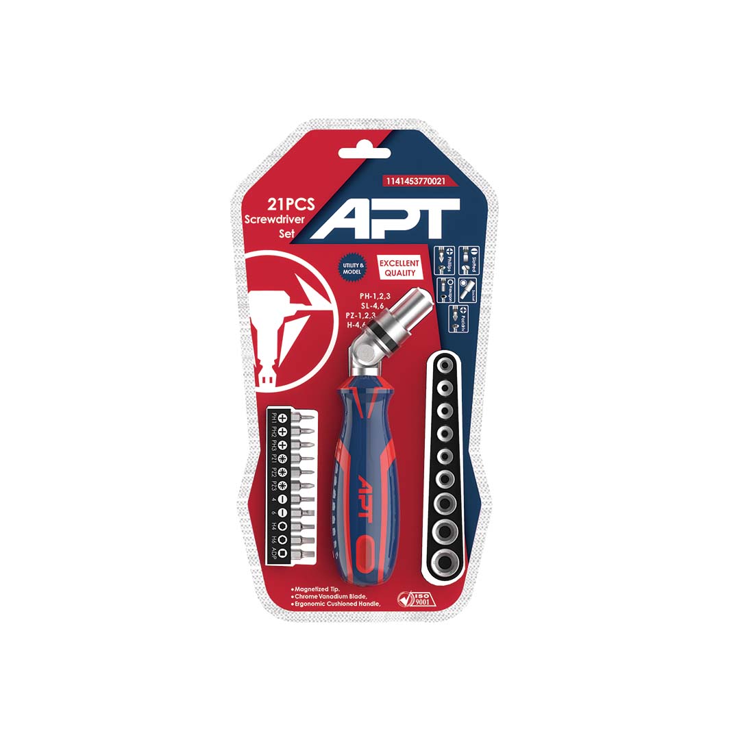 APT ratchet screwdriver set 21 pieces