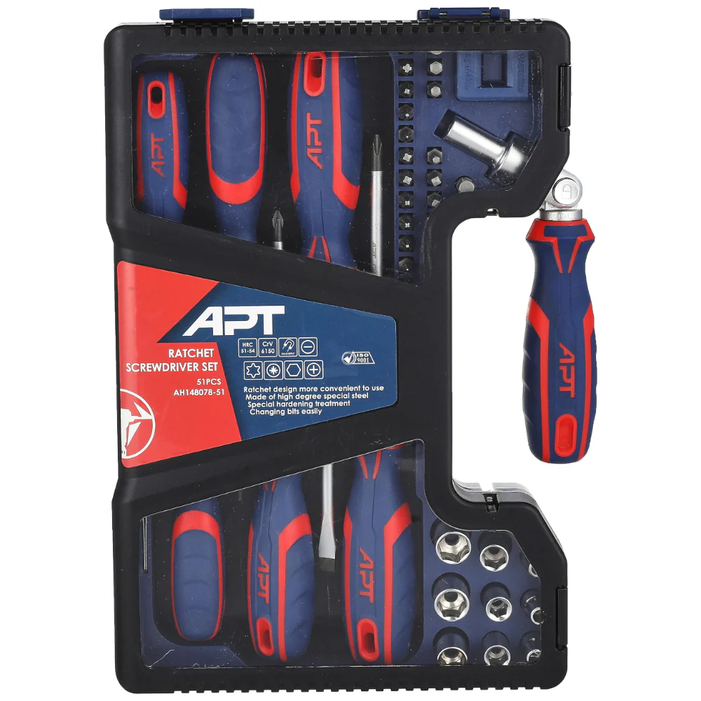 APT socket screwdriver set / bits 51 pieces
