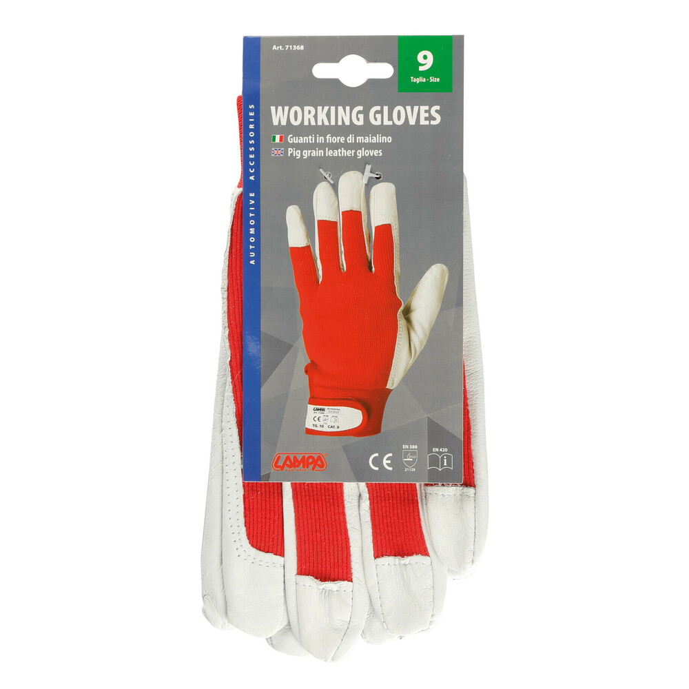 Gants pour mécanique en cuir Revers 100 % en coton – Image 4