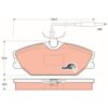 kit de plaquettes de frein, frein