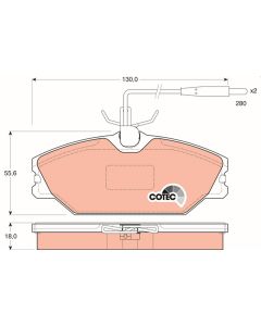 kit de plaquettes de frein, frein