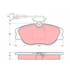 kit de plaquettes de frein, frein