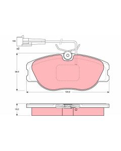 kit de plaquettes de frein, frein
