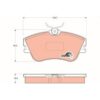 kit de plaquettes de frein, frein