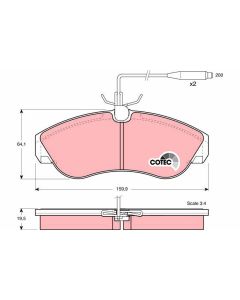 kit de plaquettes de frein, frein