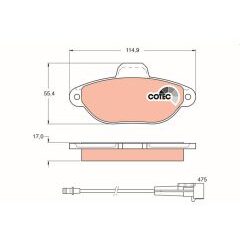 kit de plaquettes de frein, frein