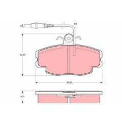 kit de plaquettes de frein, frein