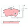 kit de plaquettes de frein, frein