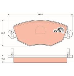 kit de plaquettes de frein, frein
