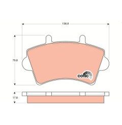 kit de plaquettes de frein, frein