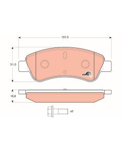 kit de plaquettes de frein, frein