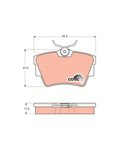 kit de plaquettes de frein, frein