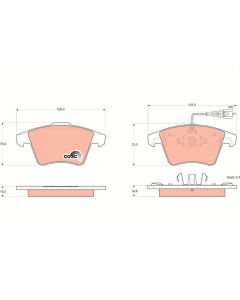 kit de plaquettes de frein, frein