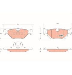 kit de plaquettes de frein, frein