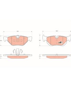 kit de plaquettes de frein, frein