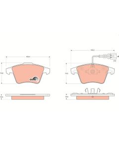 kit de plaquettes de frein, frein
