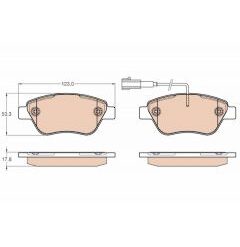 kit de plaquettes de frein, frein