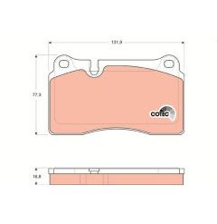 kit de plaquettes de frein, frein