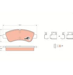 kit de plaquettes de frein, frein