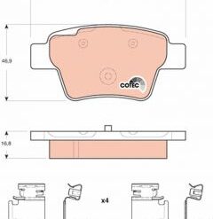kit de plaquettes de frein, frein