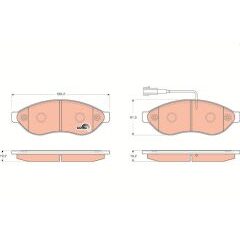 kit de plaquettes de frein, frein