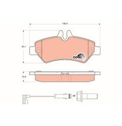 kit de plaquettes de frein, frein