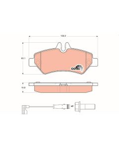 kit de plaquettes de frein, frein