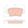kit de plaquettes de frein, frein
