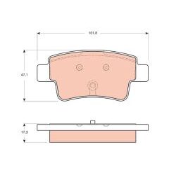 kit de plaquettes de frein, frein
