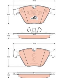 kit de plaquettes de frein, frein