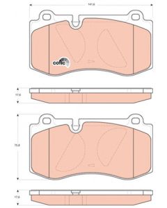 kit de plaquettes de frein, frein