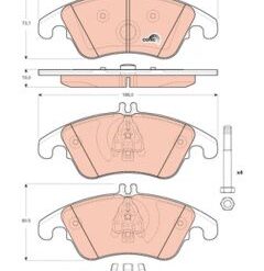 kit de plaquettes de frein, frein
