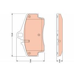 plaquettes de frein arrière porsche