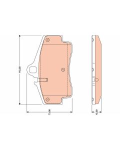 plaquettes de frein arrière porsche