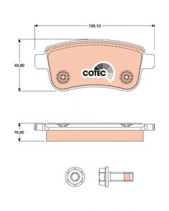 kit de plaquettes de frein, frein