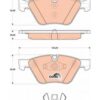 kit de plaquettes de frein, frein