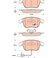 kit de plaquettes de frein, frein