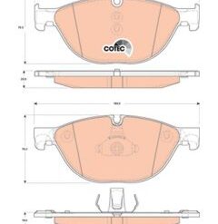 kit de plaquettes de frein, frein