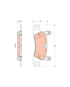 kit de plaquettes de frein, frein