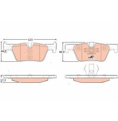 kit de plaquettes de frein, frein