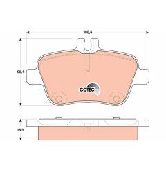 kit de plaquettes de frein, frein