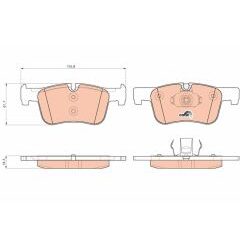 kit de plaquettes de frein, frein