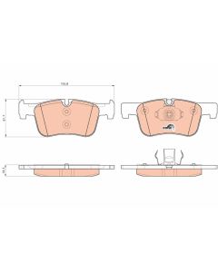 kit de plaquettes de frein, frein